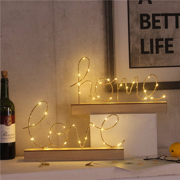 Love Alphabet LED Table Lamps