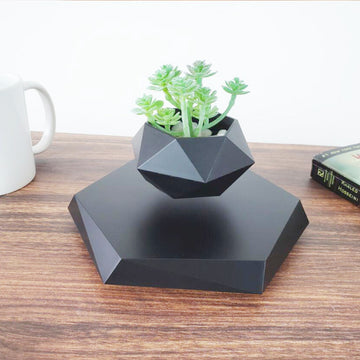 Marble Color Levitating Plant Pot